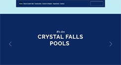 Desktop Screenshot of crystalfallspools.com